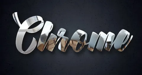 Cách tạo hiệu ứng chữ Chrome trong Adobe Photoshop