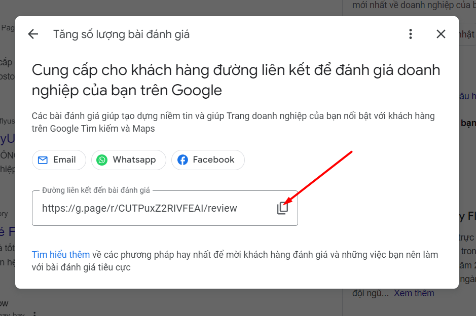 Bước 3: Copy link vào website https://qrcode-gen.com/ để tạo mã QR